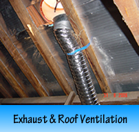 exhaust and roof ventilaiton