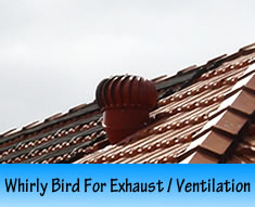 electrical whirly bird for exhaust ventilation